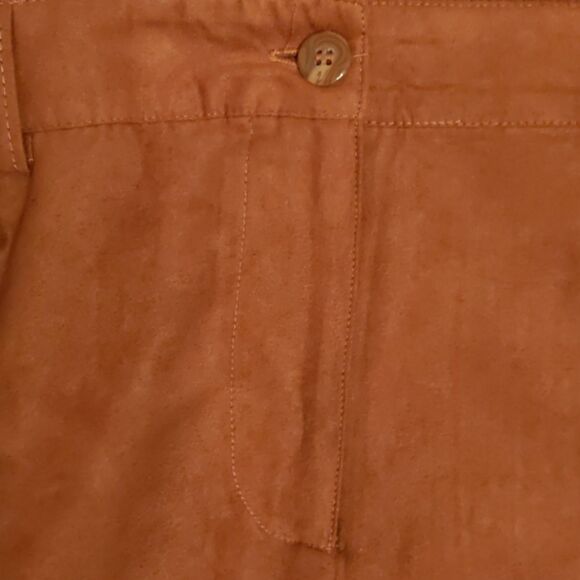 CHADWICK'S Faux Suede Brown Pants Women - Picture 9 of 9